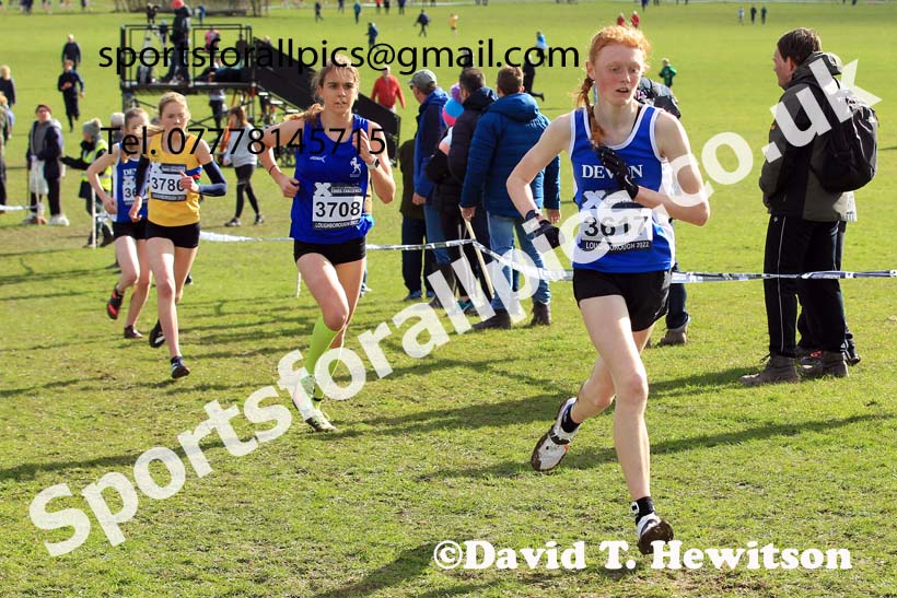 Girls Under-15s 2022 CAU Inter Counties Cross Country, Prestwold Hall, Loughborough.  Photo: David T. Hewitson/Sports for All Pics